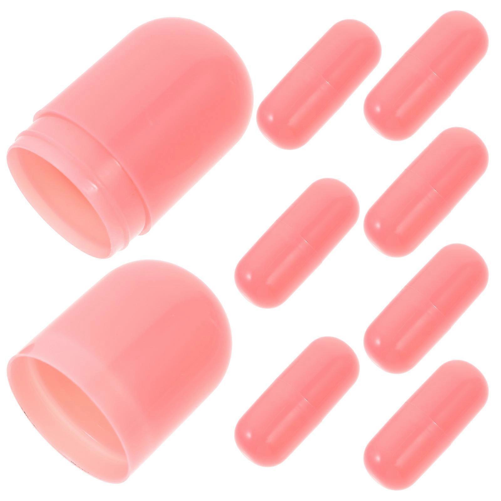 8Pcs Mini Empty Lipstick Tubes for Storage Durable Plastic Capsules