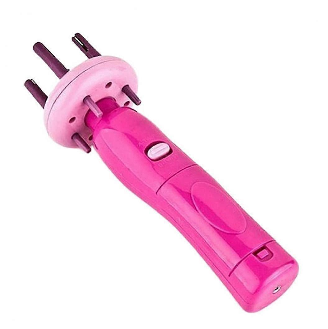 Automatic Hair Braider with Fast Braid Creation, OneClick Operation, Pink Cordless Styling Tool