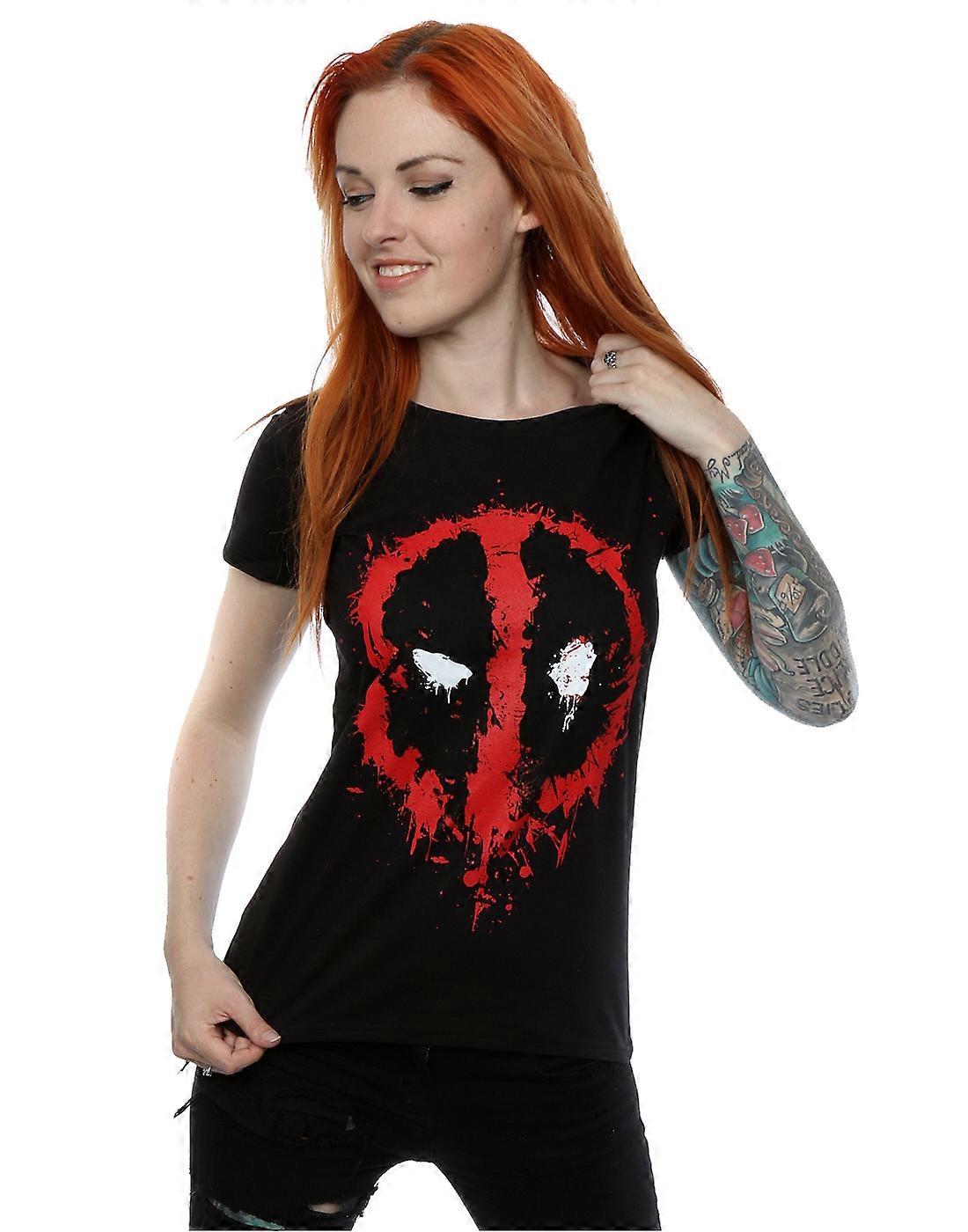 Marvel kobiet Deadpool Splat twarz T-Shirt