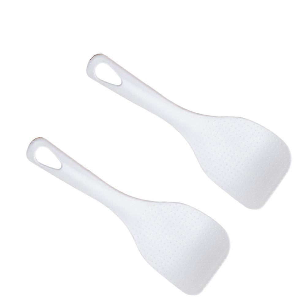 2pcs White Rice Spoon Food Grade Kitchen Tool Creative Rice Household Kitchenware