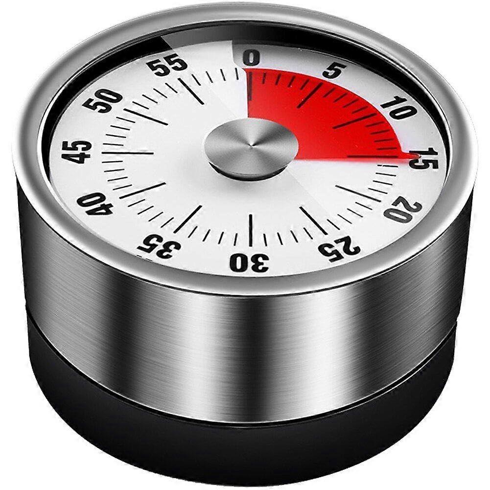 Kitchen Timer Stainless Steel 60Minute Magnetic Cooking Countdown with Loud Alarm Ring