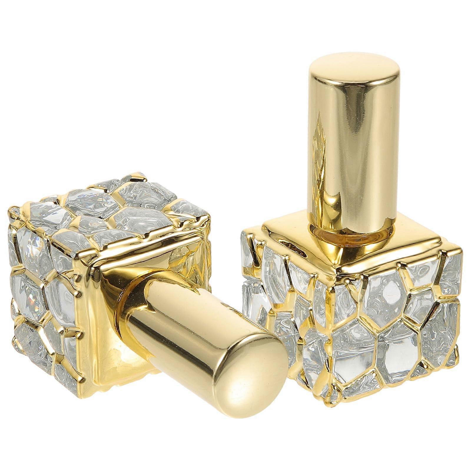 2pcs Travel Perfume Spray Bottle Set, Refillable Glass Mini Atomizers, LeakProof Pocket Size