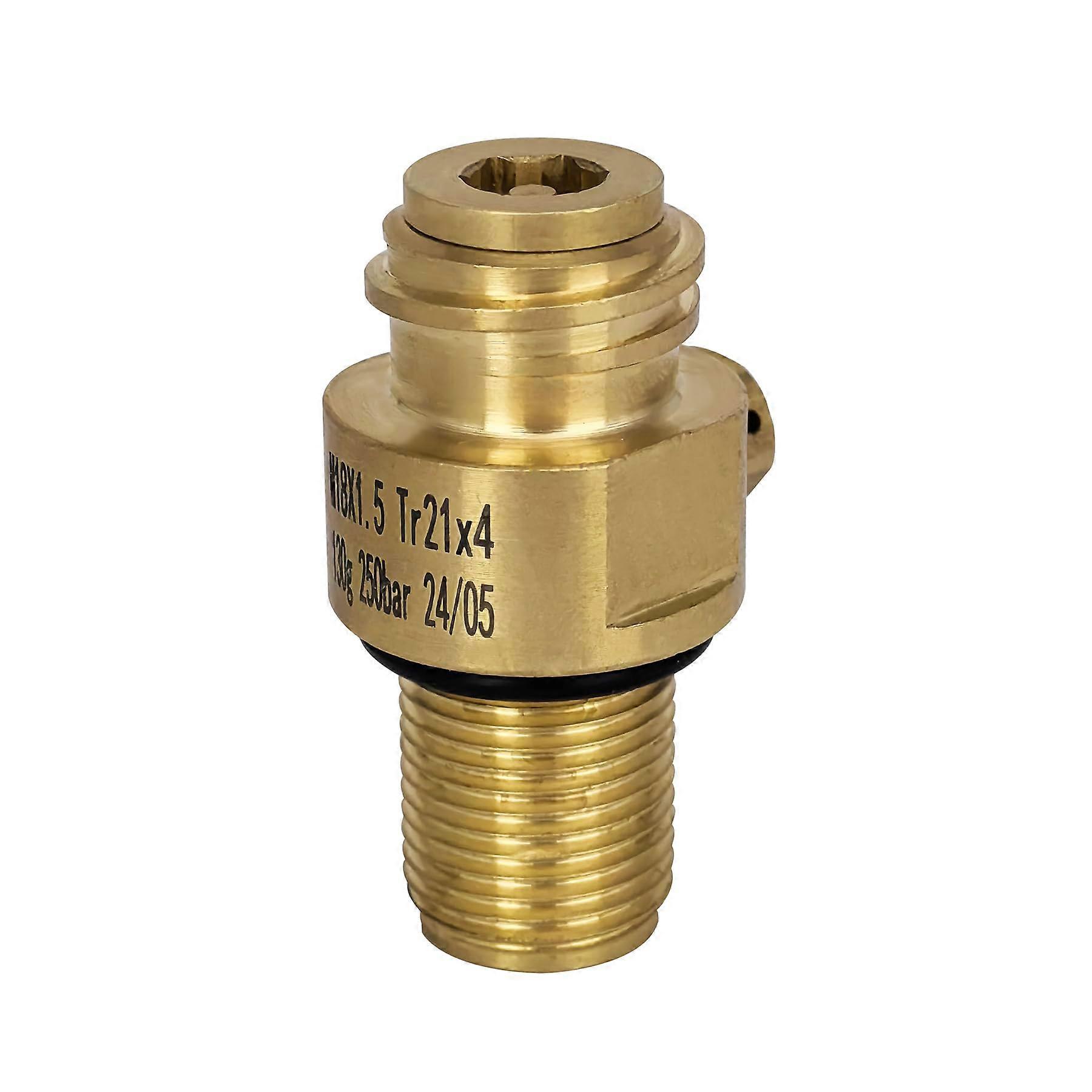 Soda Maker CO2 Cylinder Valve M18x1.5 Adapter with On/Off Control for TR214 Refill Replacement