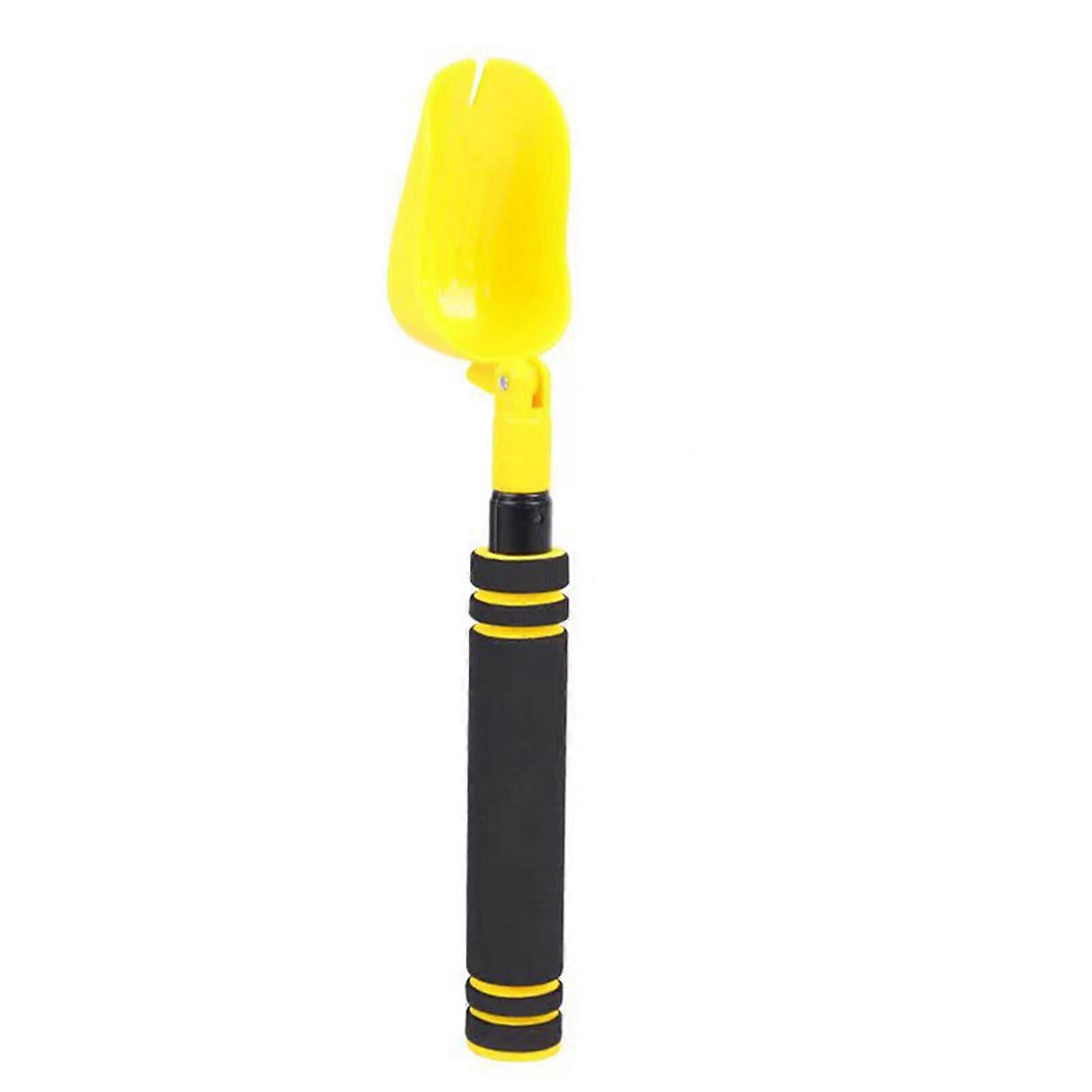 Fishing Baiting Spoon with Adjustable Telescopic Length and Durable ThreeSection Design for Anglers