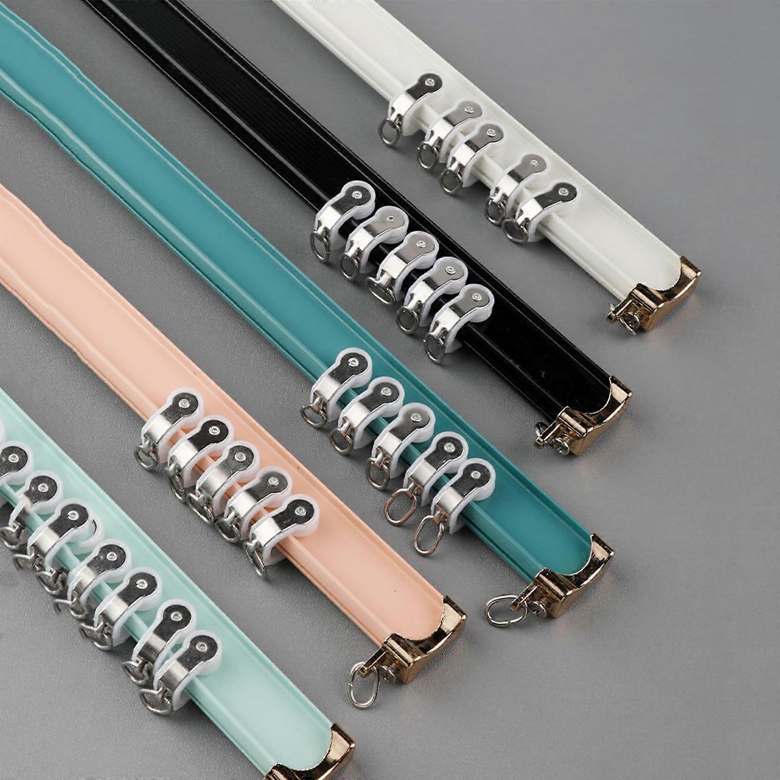 600cm Pink Bendable Curtain Track with Smooth Glide Rollers for Ceiling or Wall Mount Curtains