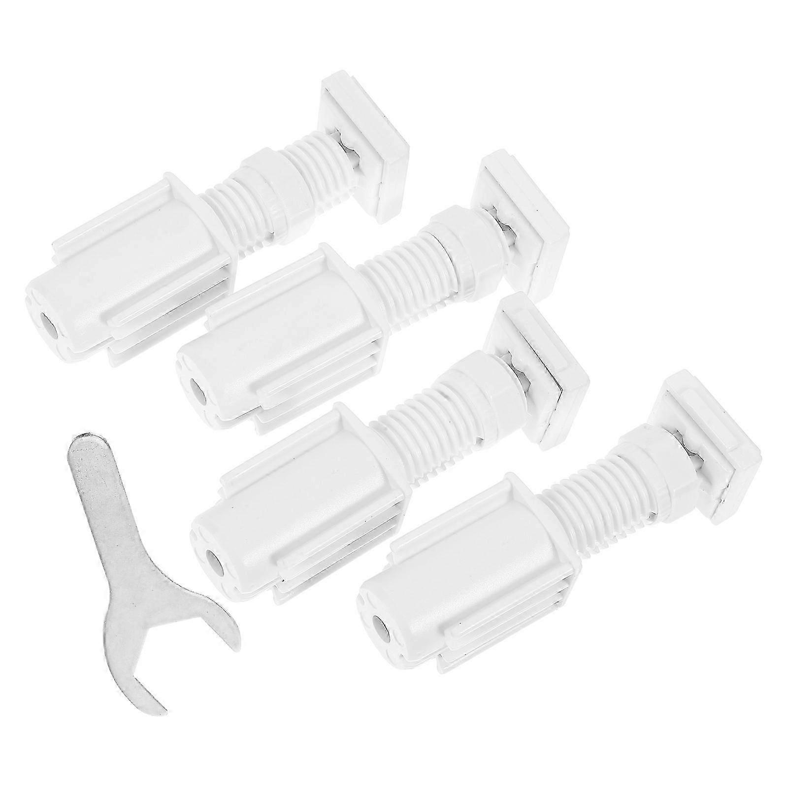 4Pcs Mini Blind Mounting Brackets for Window Shade Easy Setup White Plastic