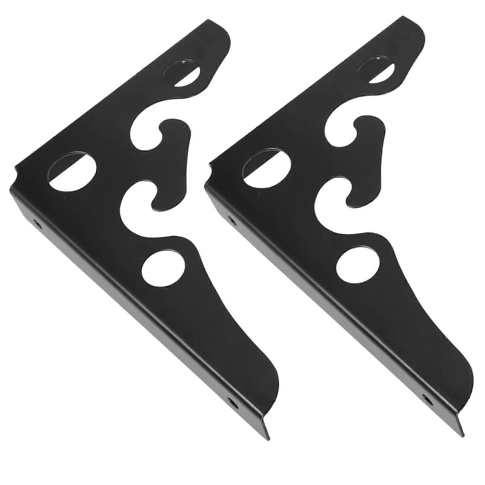 Heavy Duty Shelf Brackets 2pcs Metal Triangular Wall Mount Supports for Bookshelf Kitchen Garden