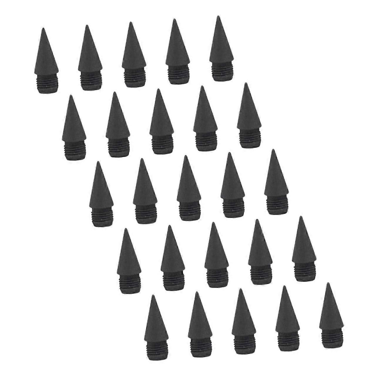 25Pcs Inkless Pencil Refills Everlasting Nibs Set Smooth Writing No Sharpening Needed for School Office Drawing