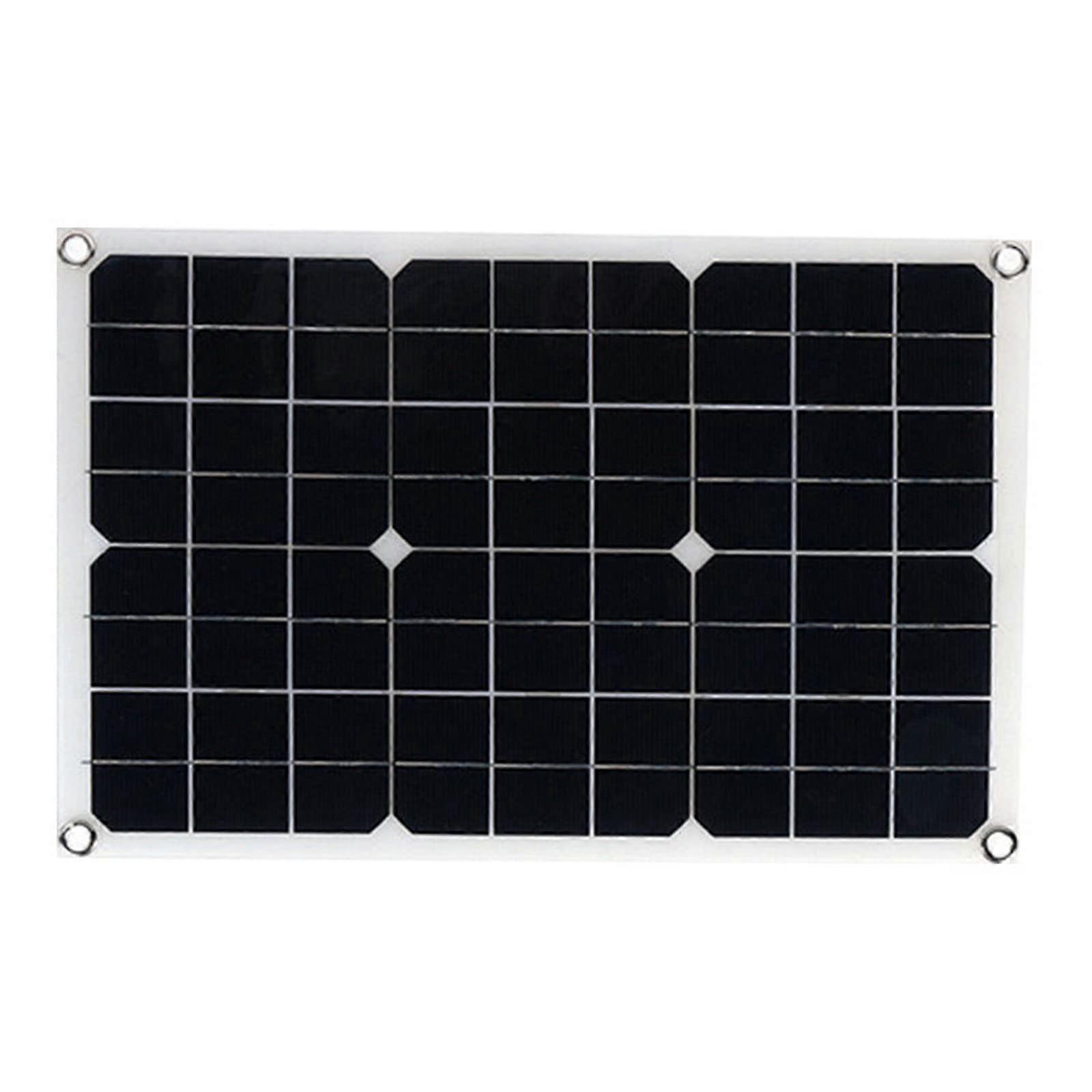 20W Portable Monocrystalline Solar Panel Charger with Controller for Camping and Car Charging