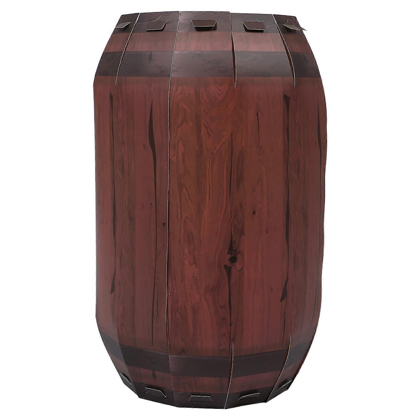 Western Themed Party Decorations Paper Barrel for Table Use 2Pcs