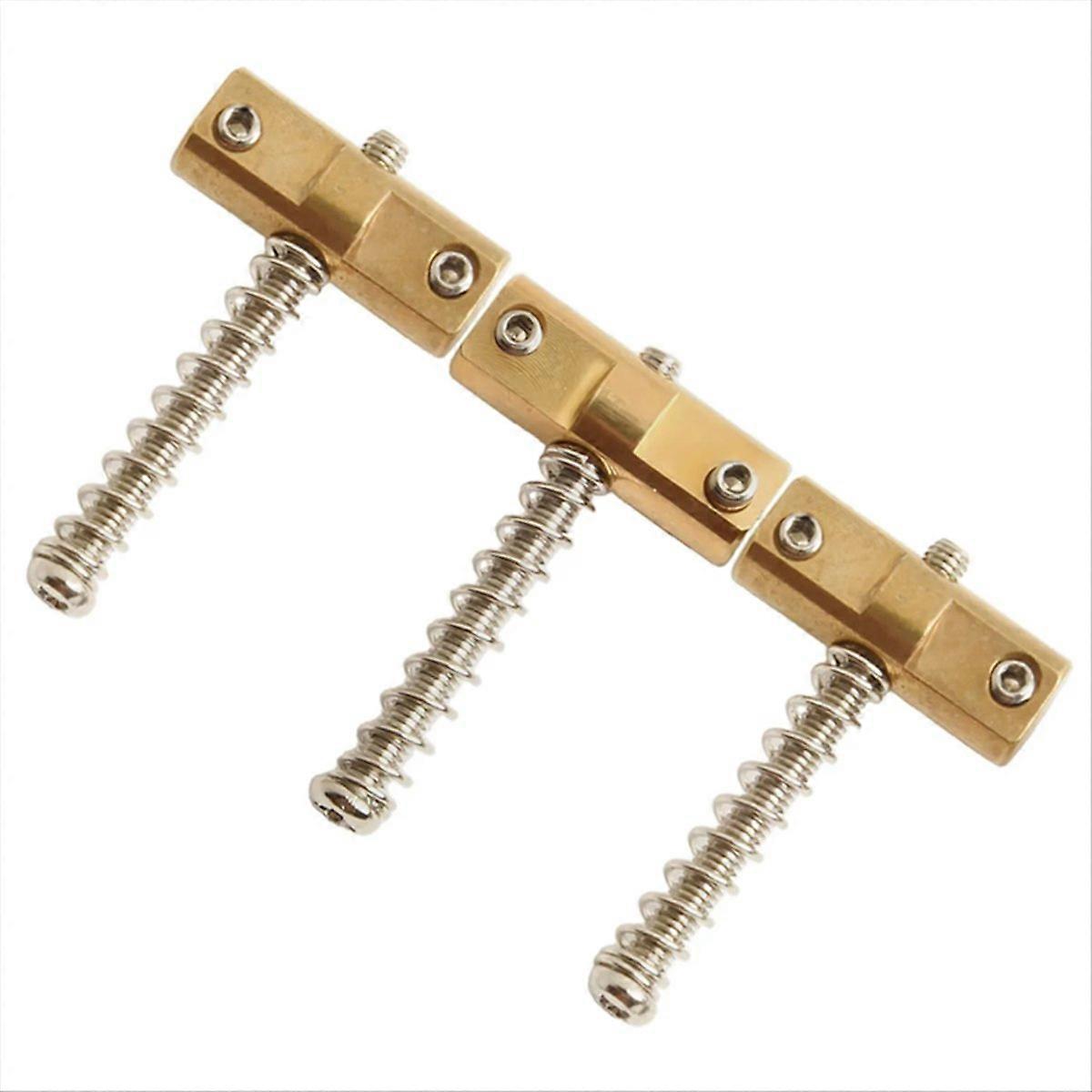 Brass TELE Bridge Saddle TL Electric Guitar Tailpiece String Block Bar String Guide