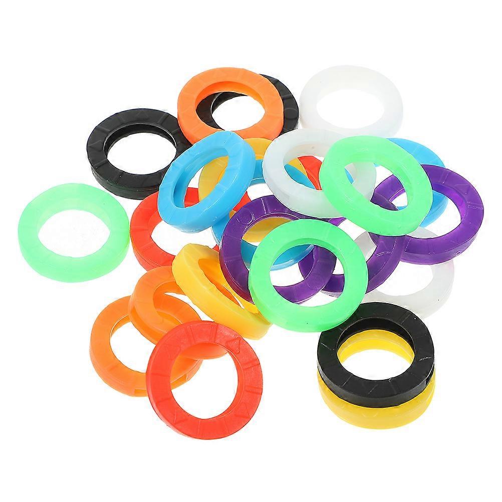 Assorted Color Silicone Key Covers for House Keys with Identification 96Pcs