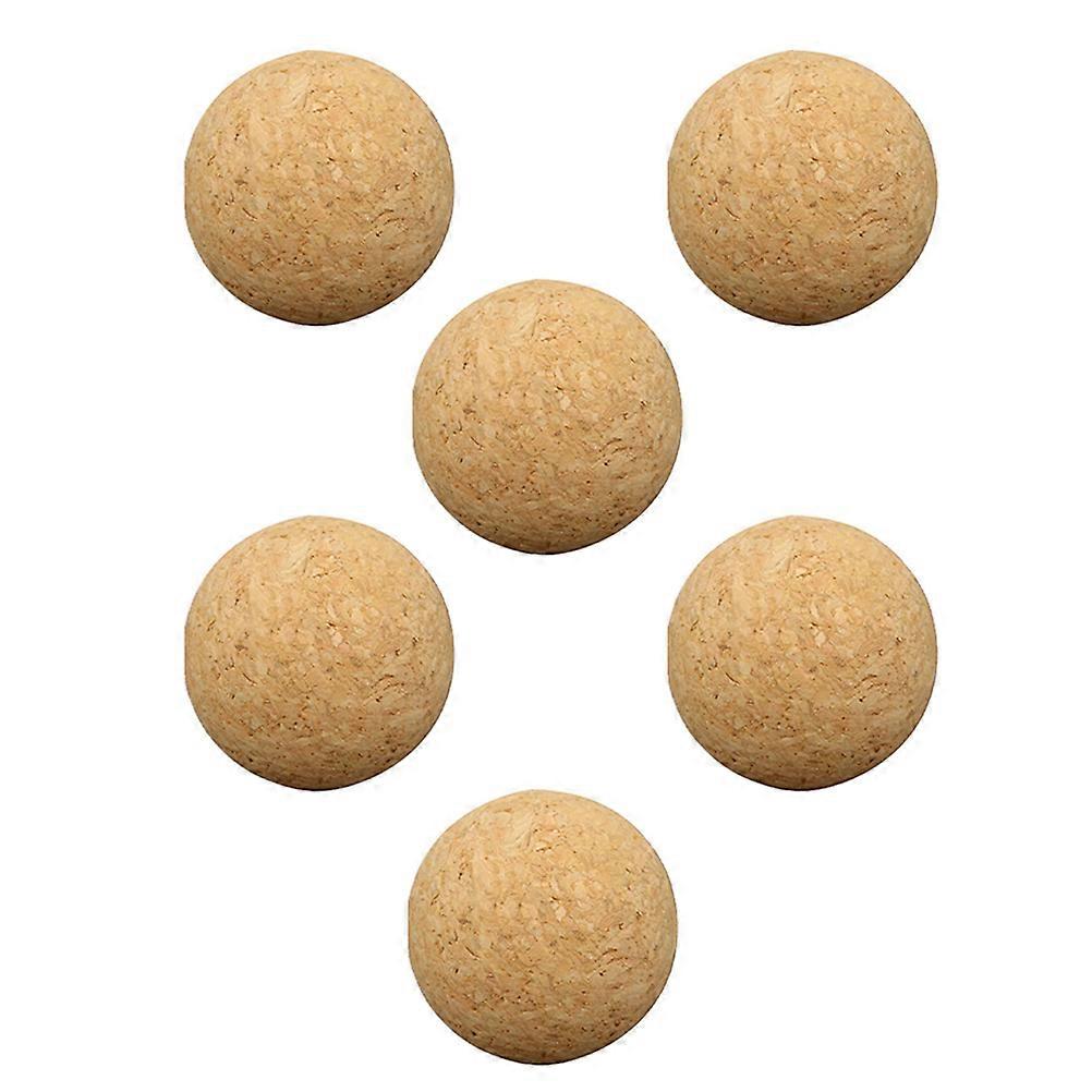 Replaceable Cork Foosball Balls for Decoration 6Pcs Table Soccer Accessory