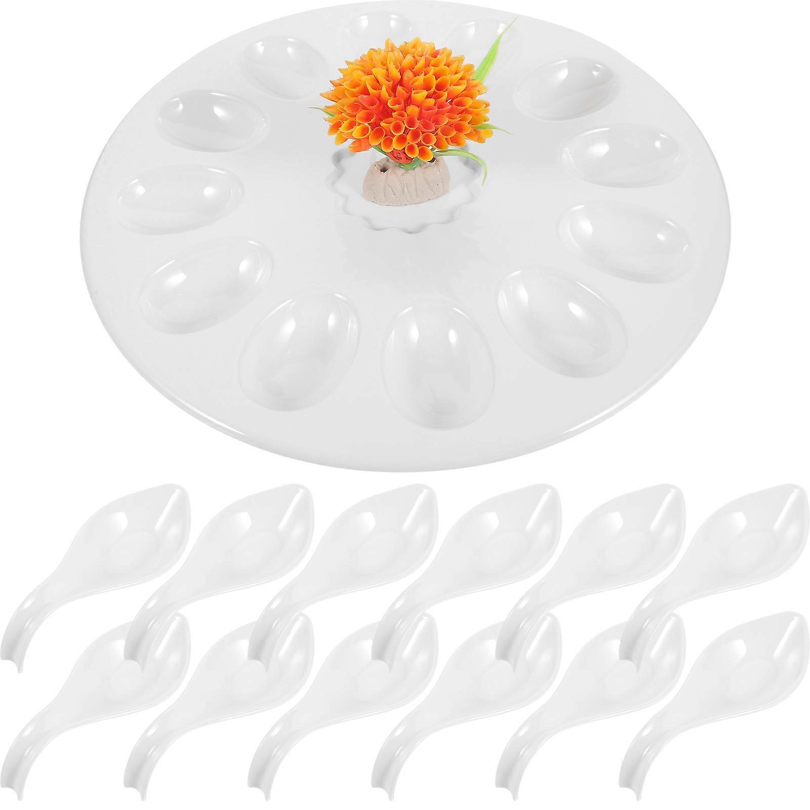 Deviled Egg Tray Serving Platter for Seafood Use