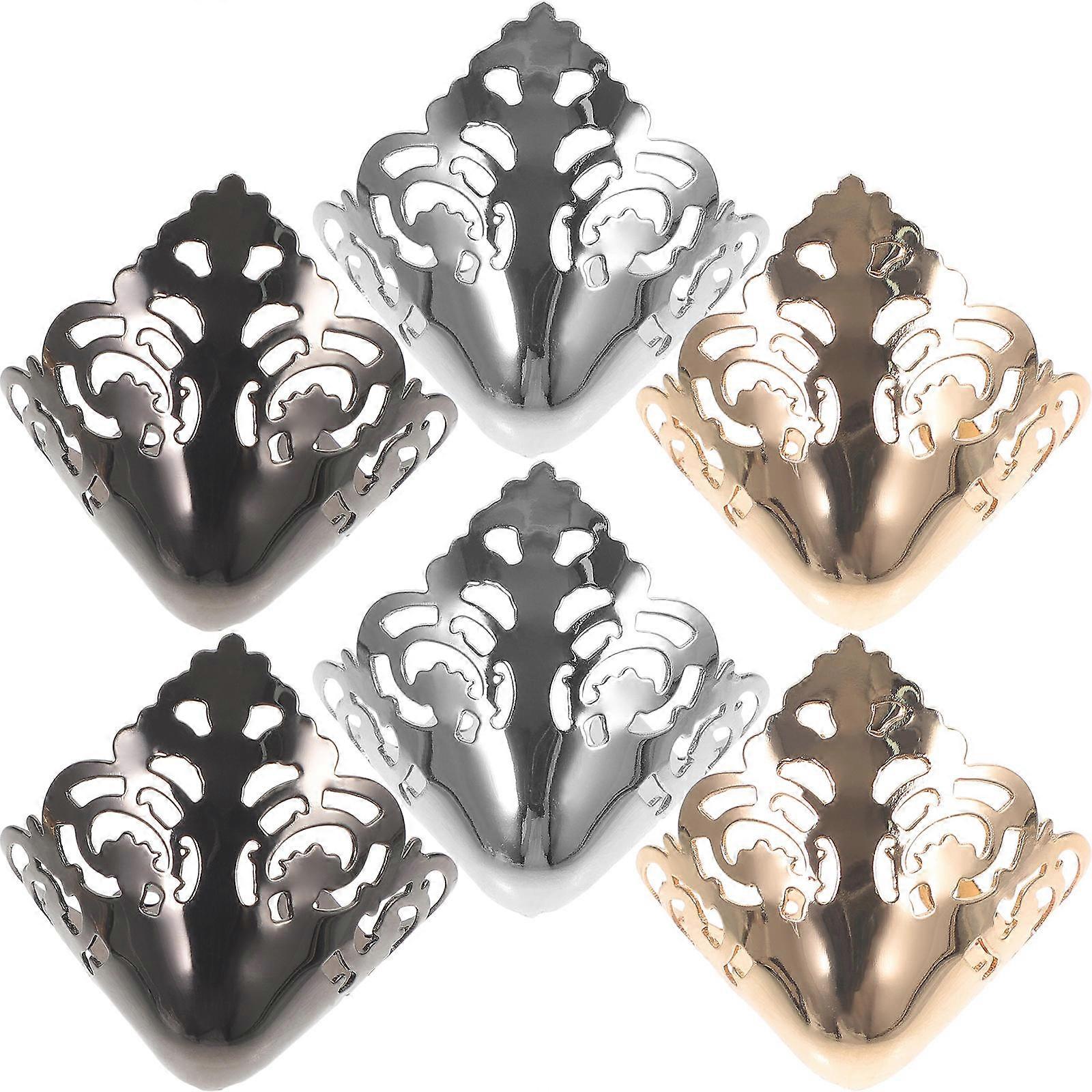 Shoes Pointed Protector for High Heels Metal Toe Caps 3Pairs Elegant Protector