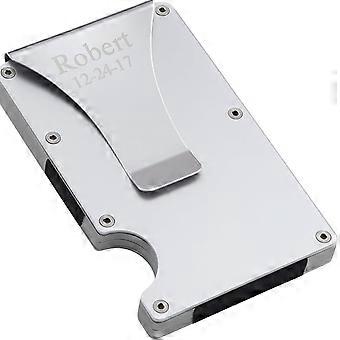 Slim Metal RFID Blocking Card Holder Wallet for Travel and Credit Card Protection