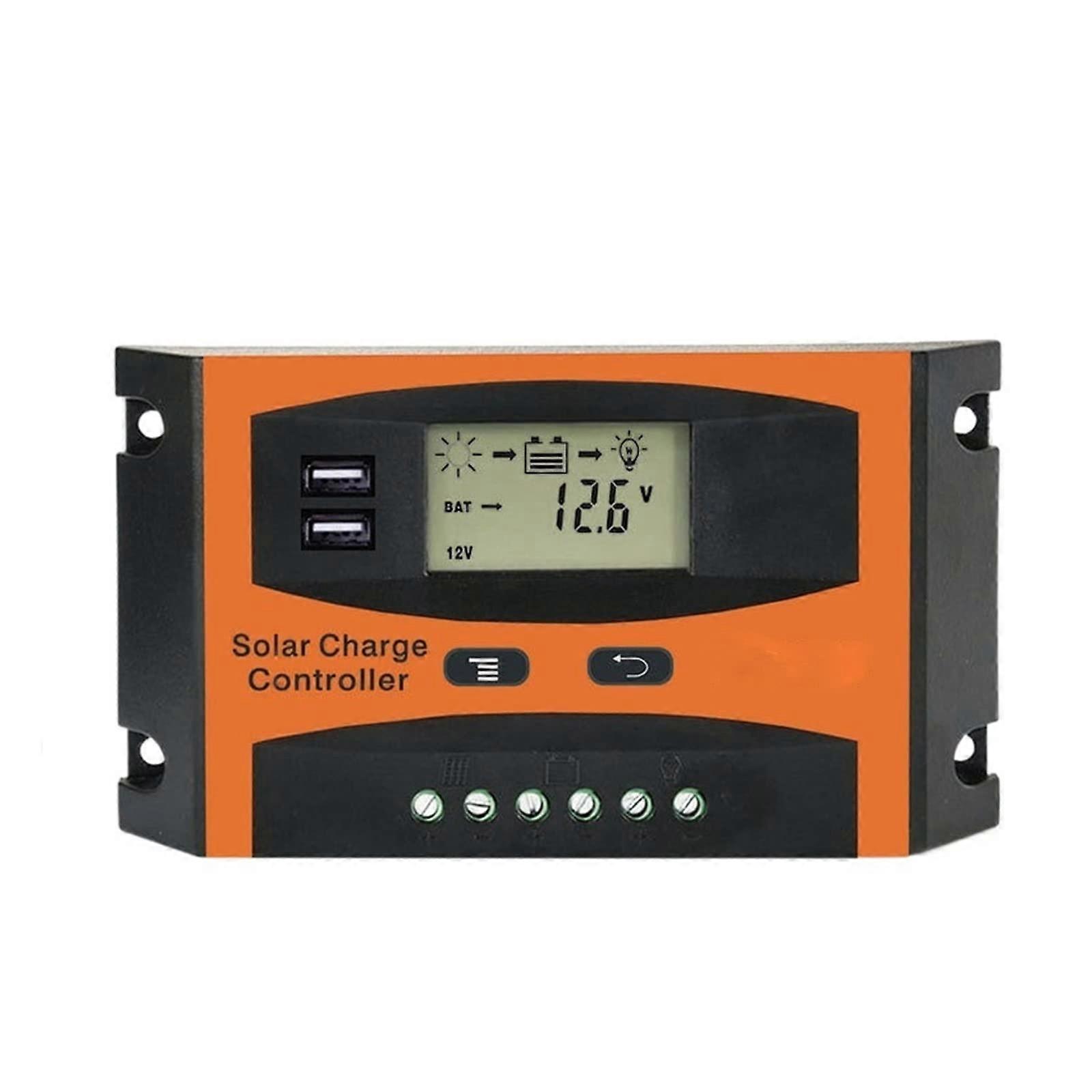 60A Solar Charge Controller for 12V/24V Systems with Adjustable Small Submersible Water Pump