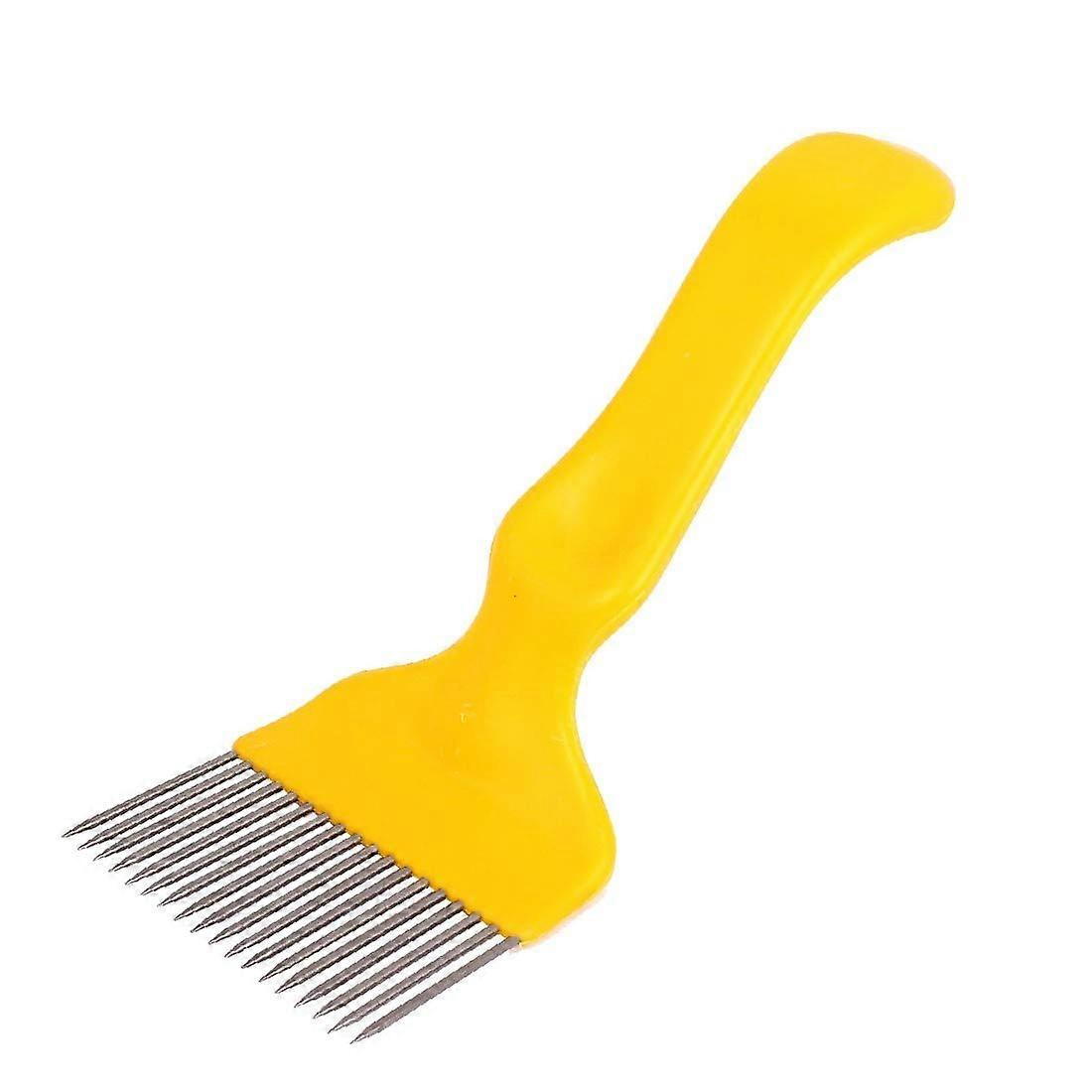 Stainless Steel Honey Uncapping Fork with Plastic Handle, Efficient Beekeeping Tool for Honeycomb