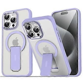 Funda compatible con iPhone 14, [Compatible con MagSafe] Soporte invisible, Funda magnética antigolpes y antideslizante de grado militar – Lavanda