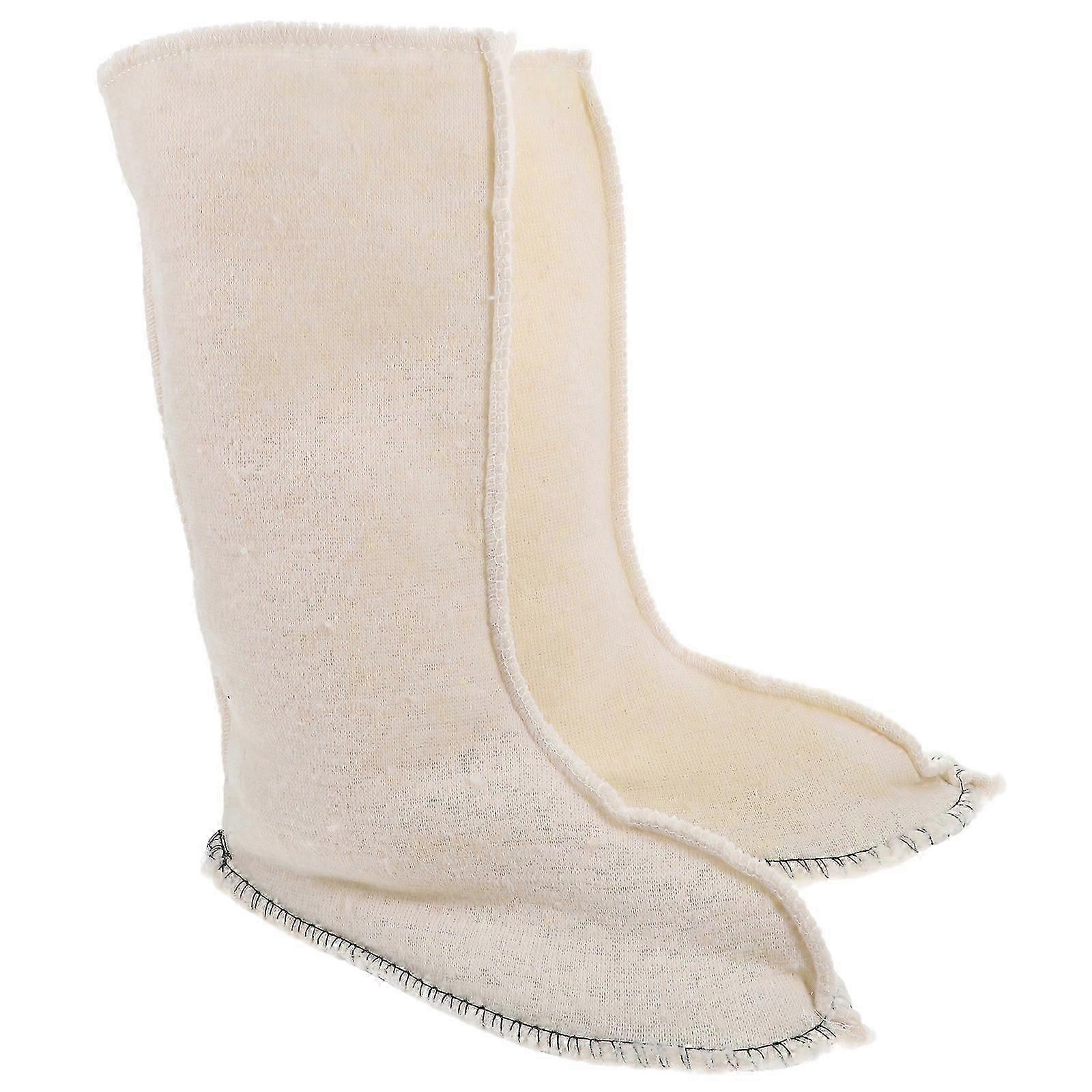 Beige Insulated Boot Liners for Winter Rain & Work Boots