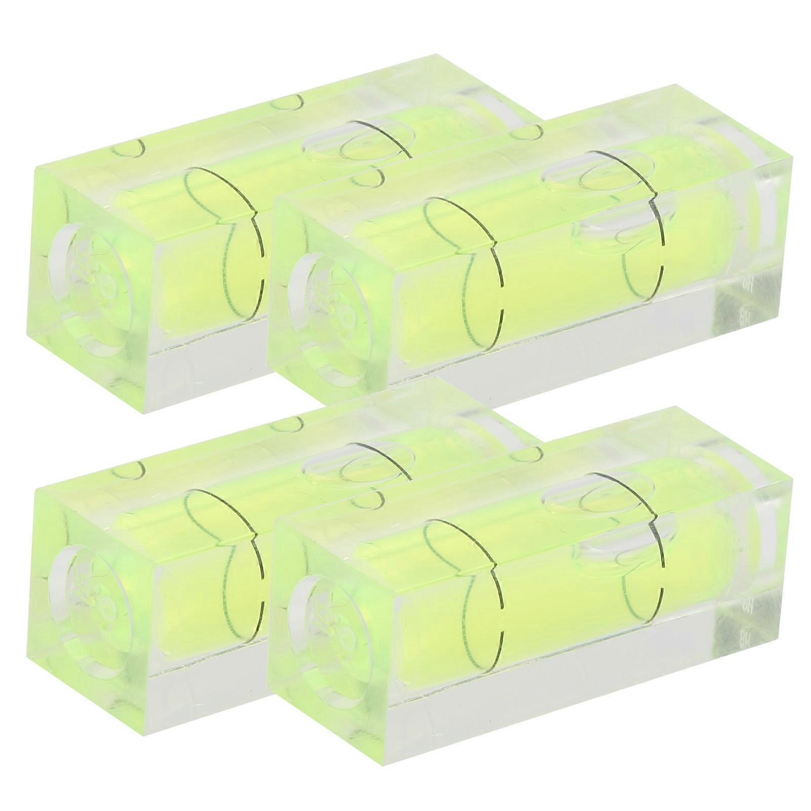 4pcs Small Spirit Level Square Bubble Level Detector 3D Printer Level Measuring Tool