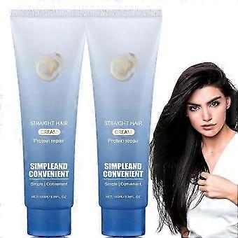 Proteïne Correctie Haar Straightening Cream, Haar Stijltang Crème, Zijde & Glans Proteïne Correctie Haarcrème, Geschikt voor Alle Haartypes