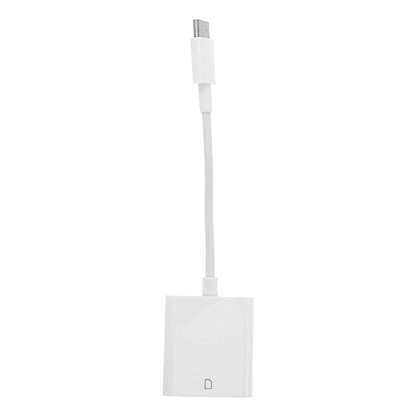 3Pcs White Type C Single Reader for Phone Highspeed Data Transfer