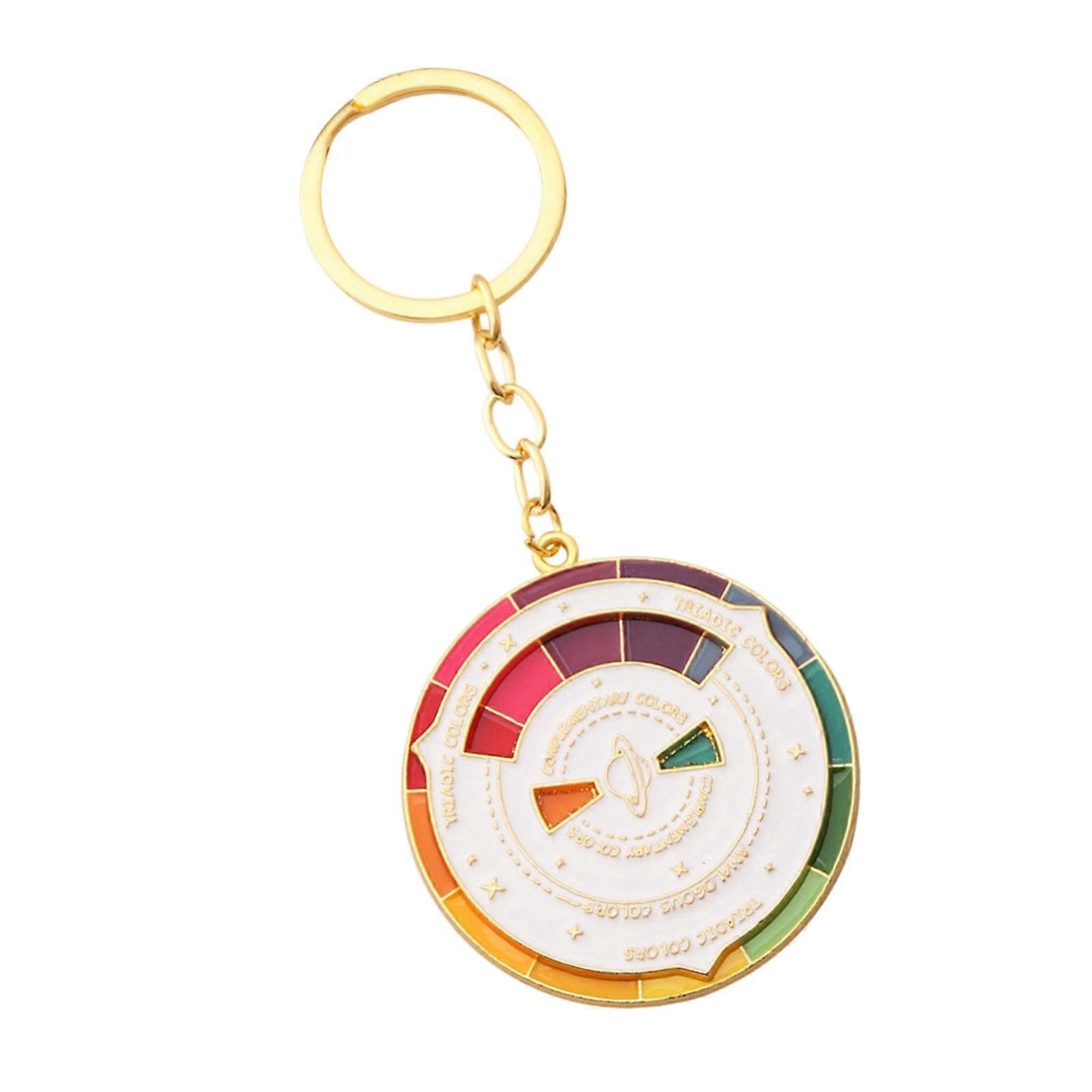 Multicolor Compasses Keyring Alloy Craft Stylish Everyday Use Items  White