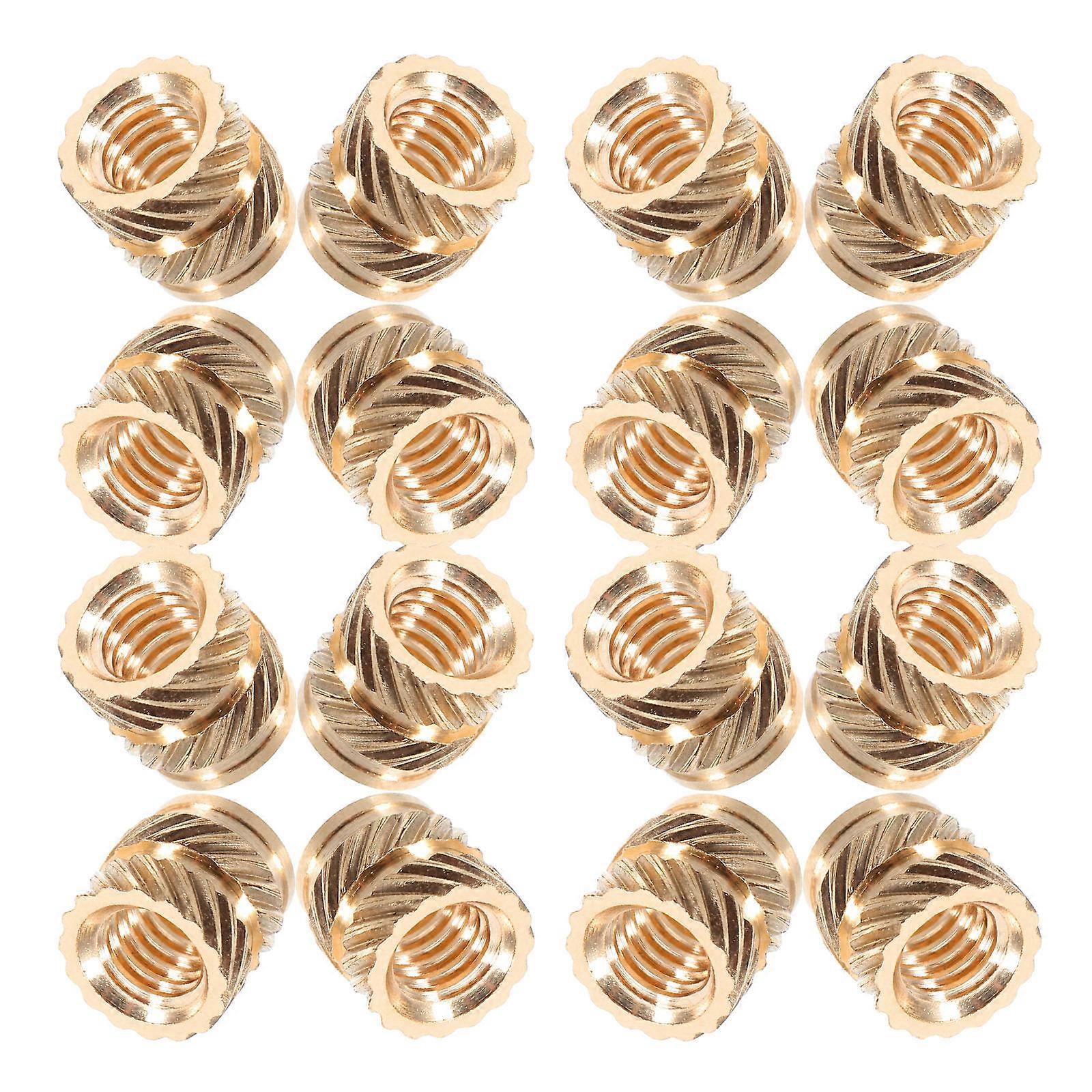 50Pcs Heat Set Insert Copper Threaded Insert Female Thread Heat Set Insert Supply (M4)