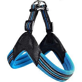 Dog Harness No Pull Ultra Soft Breathable Padded Pet Harness 2 Adjustable Botton. 3M Reflective Pet Harness for Dogs Easy Control for Small Medium Lar