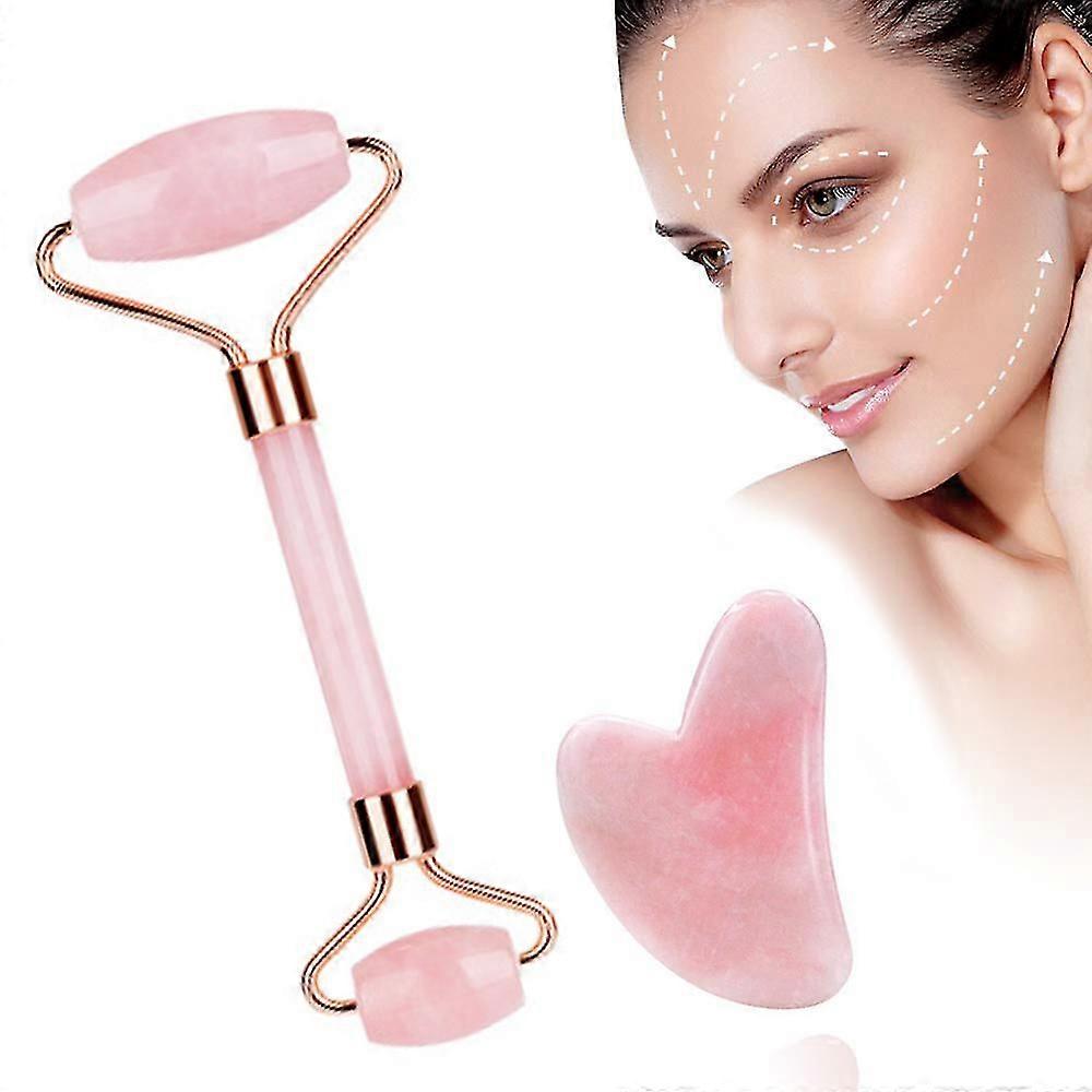 Ensemble Gua Sha et outils de beauté Jade Roller
