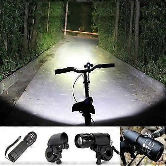 High Brightness 3 Modes Bike Lanternas LED Bicycle Flashlight Bike Front Light with Flashlight Holder Bracket Mount