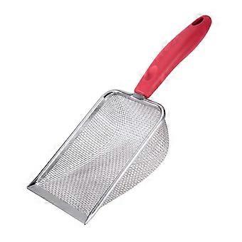 Cat Litter Scooper Stainless Steel Fine Hole Sand Leakage Shovel Funnel Filter Sieve Cat Litter Tray Cleaning Tools Pet Supplies