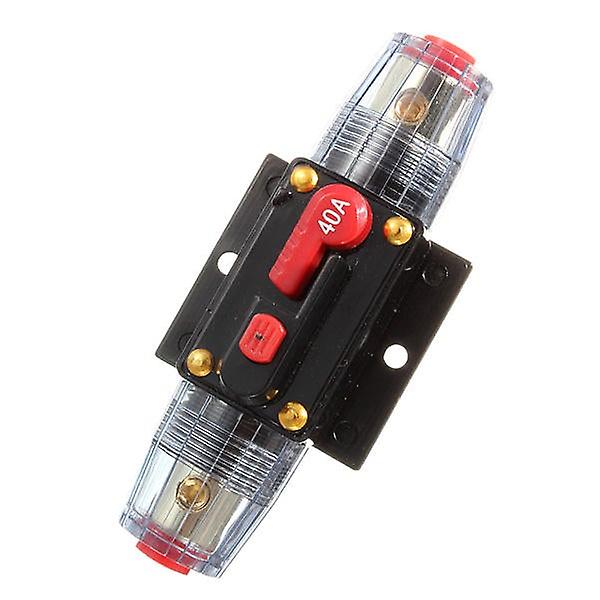 Dc 12v Car Stereo Audio Circuit Breaker Inline Fuse 40amp 40a