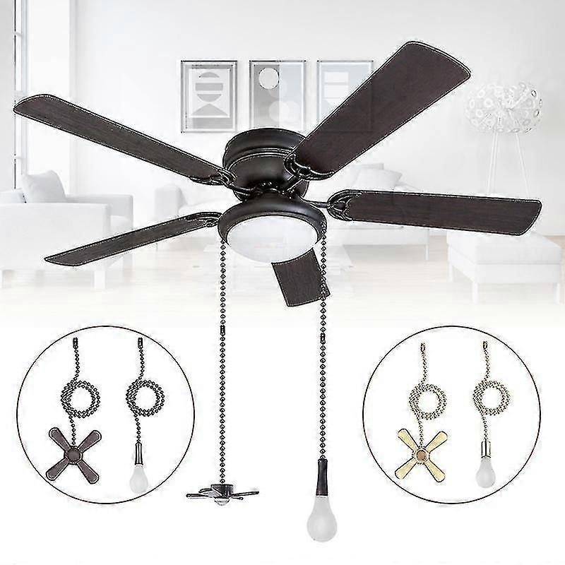 1 Set Ceiling Fan Pull Chain Beaded Ball Fan Pull Chain Pulls