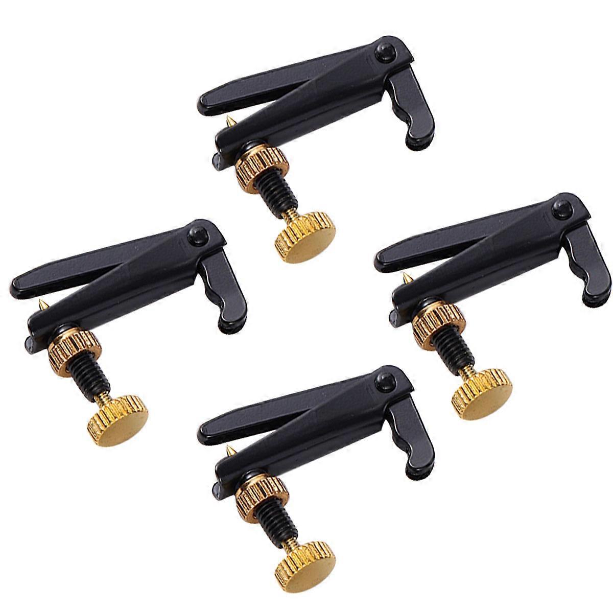 4pcs Violon String Adjuster Fine Tuning String Fine Adjuster Tuners pour Violon
