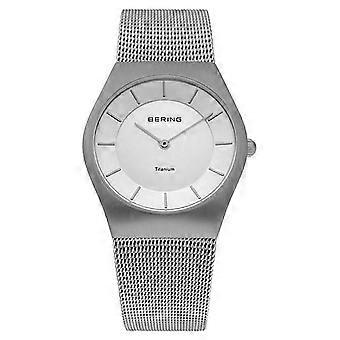 Bering Unisex Watch wristwatch titanium slim classic - 11935-000 Meshband