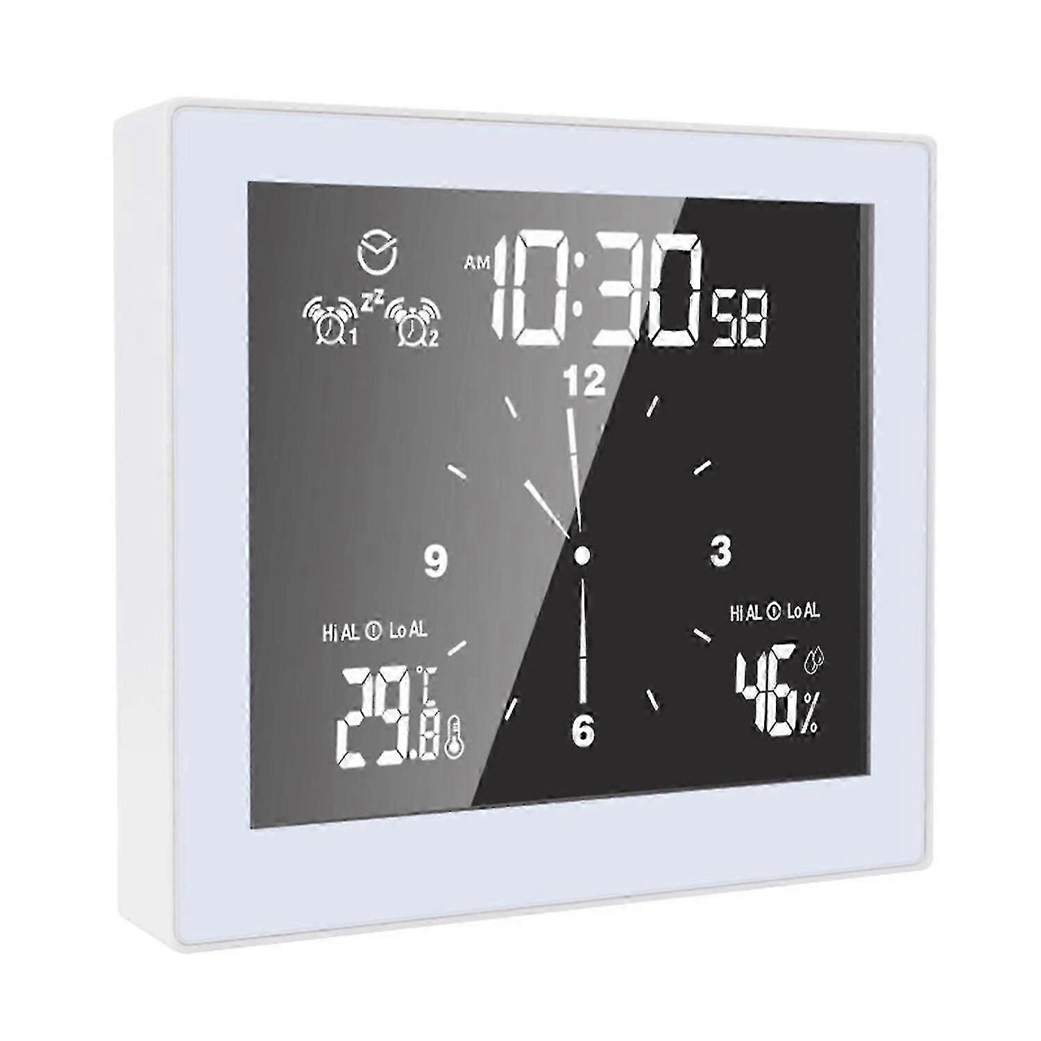 ZWS-Waterproof Suction Cup Stand Countdown Temperature Humidity Bath Digital Clock