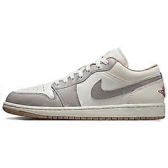 Jordan Air Jordan 1 Cushioning Low top Vintage Basketball Shoes Men's Beige Gray/Sail White 553558-169