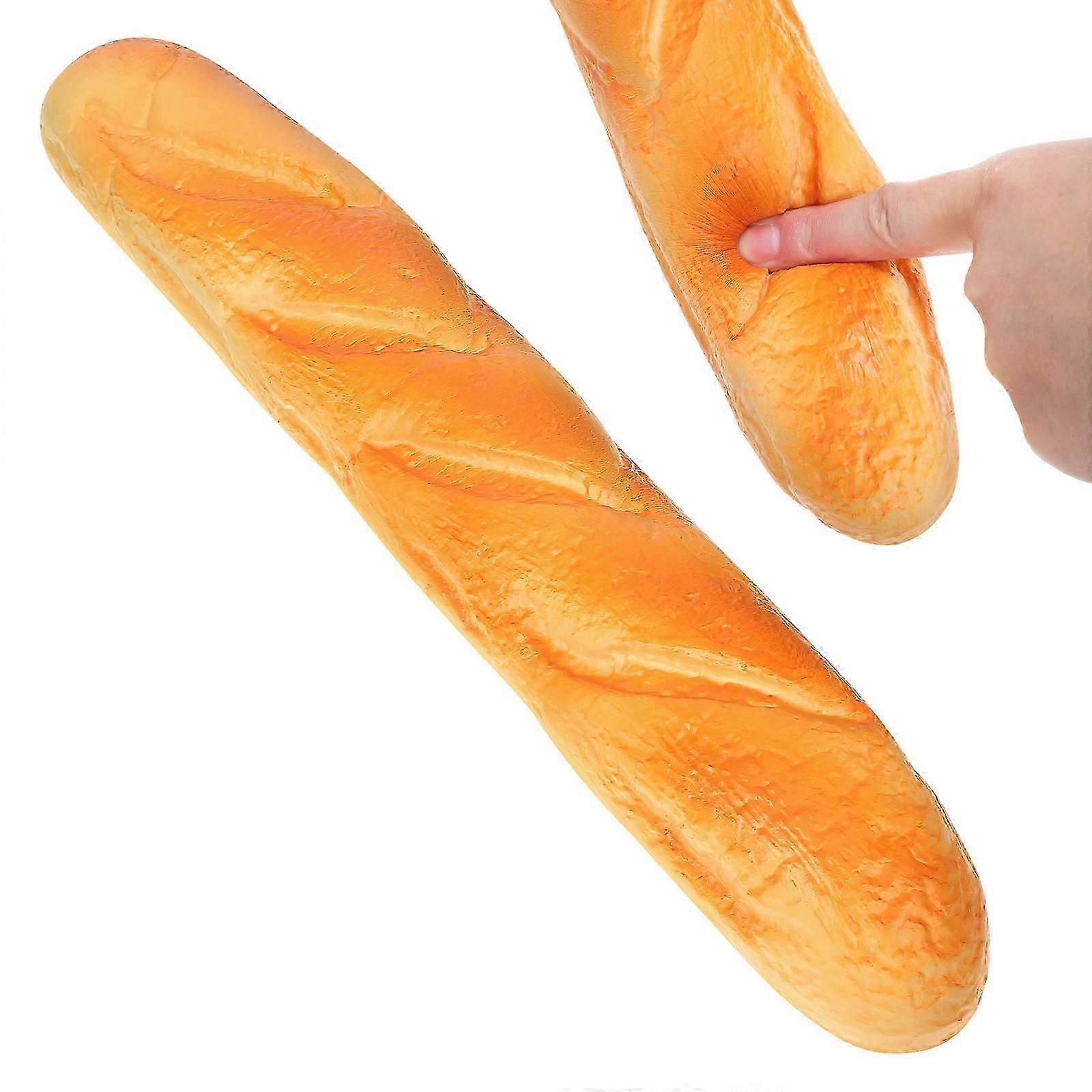 Orange Fake Bread Artificial Bread for Decoration 4Pcs Kitchen Model