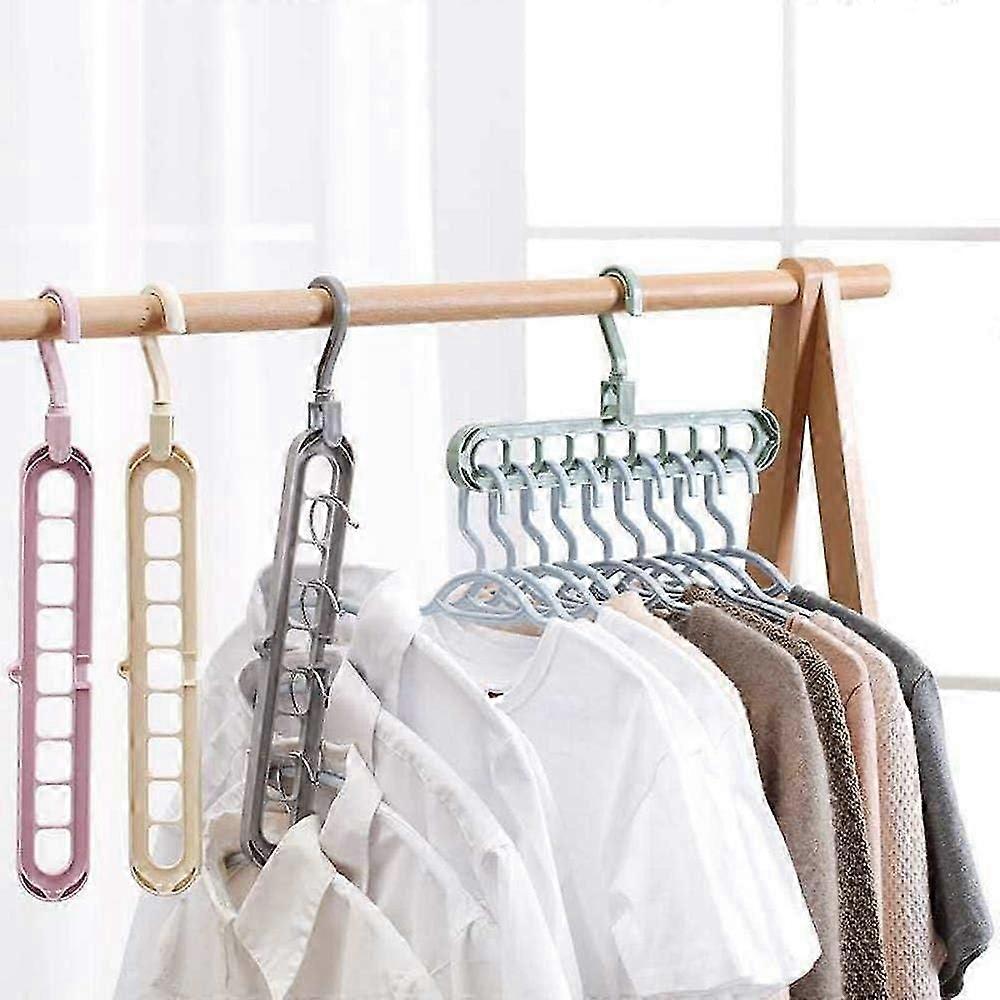 Space saving hook multifunctional folding wardrobe clothes drying