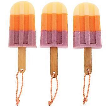 3Pcs Ice Cream Bath Sponge Set