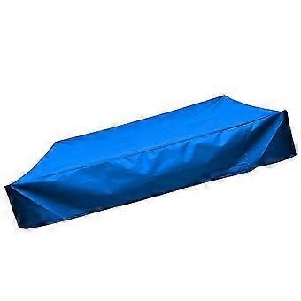 Garden Courtyard Square Children Bunker Cover Children's Small Bathtub Cover Sandbox Cover (Blue 150x150cm)