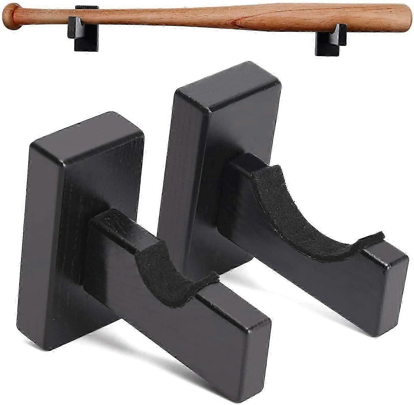 Baseball Bat Display Case, Wall Mount Solid Handmade Horizontal Rack For Baseball Softball Display