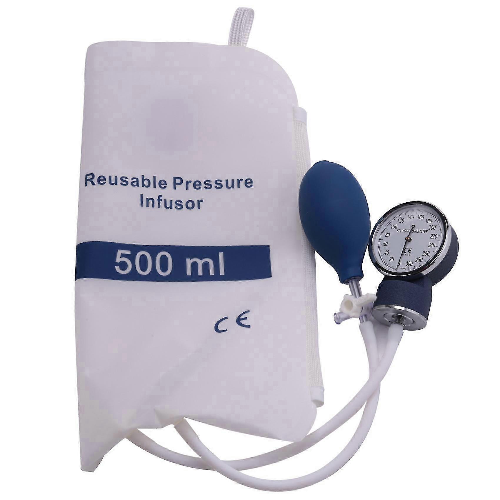 500ml infusion pump bag with reusable hand pump