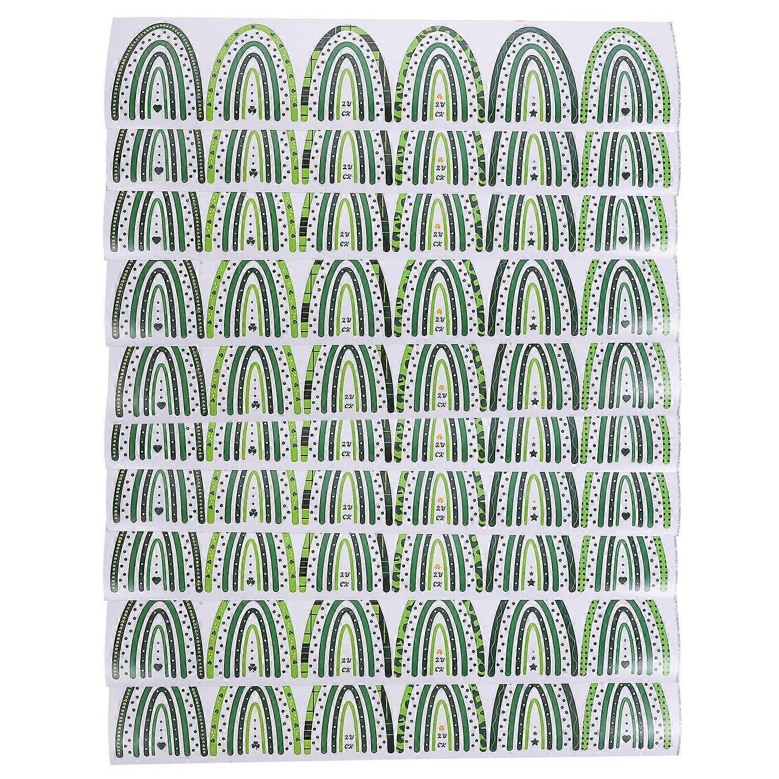 Saint Patrick's Day Pattern Border Trim Sticker for Decoration 15Sheets