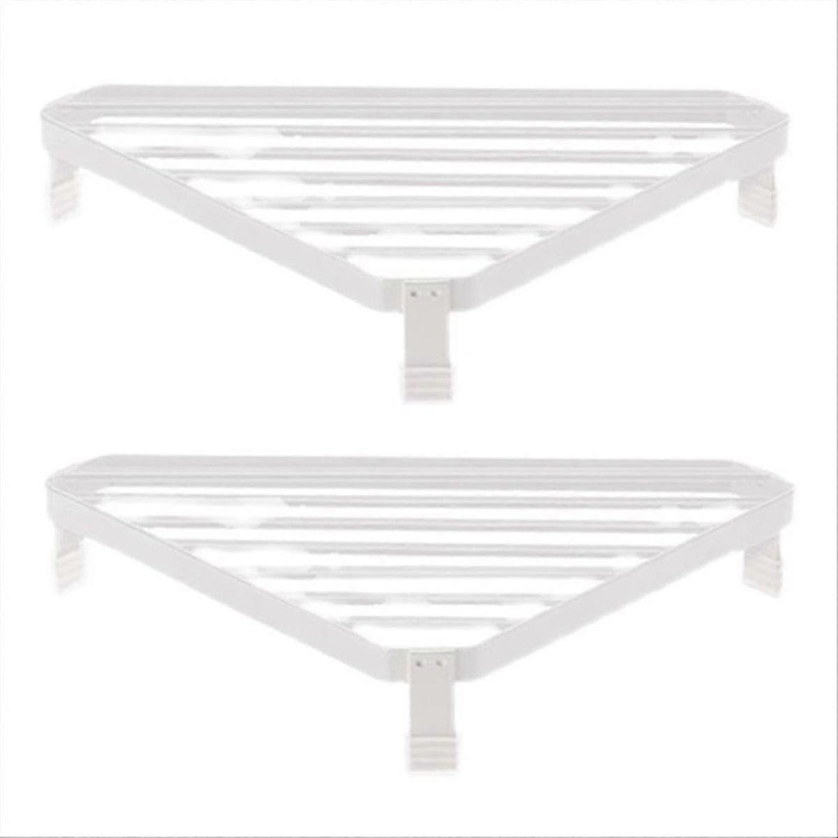 Furnace Angle Frame Wrought Iron Triangular Iron Frame Shelf White