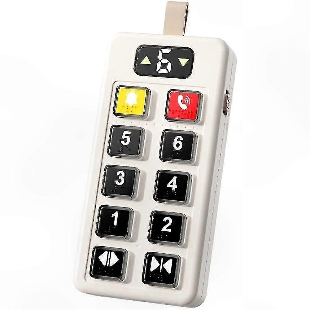 Interactive Pretend Play & Educational Learning Elevator Panel Simulation Toy with Light Sound Electric Buttons