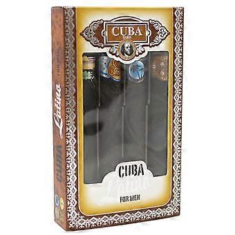 Latino Cuba for Men Gift Set Cuba Brazil Carnaval EDT 35 ml, Cuba Mexico Cactus EDT 35 ml, Cuba Mexico May 35 ml EDT, Cuba Brazi 140ml