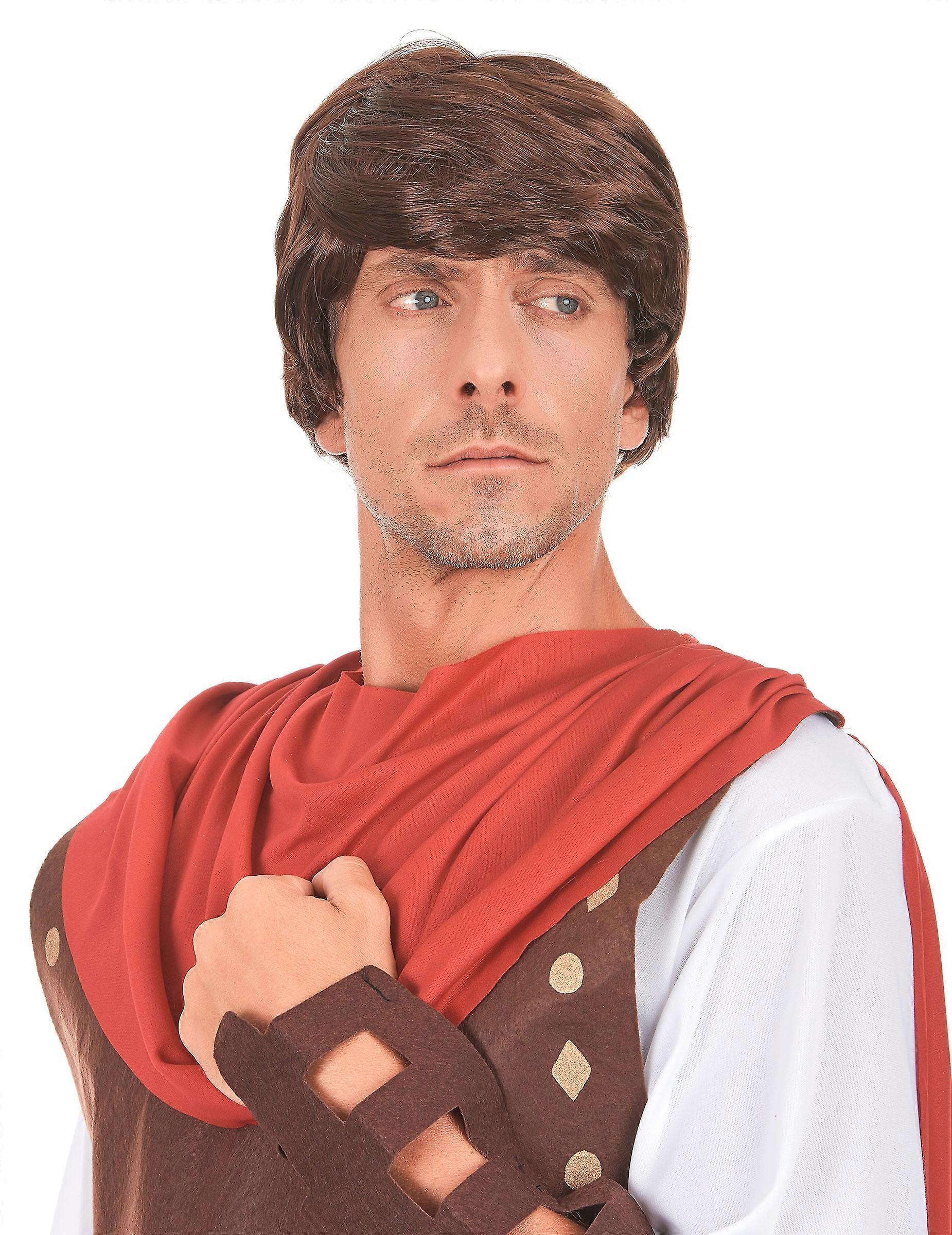Roman man's brown wig